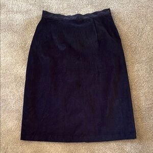 Trashy Diva Black Velvet Pencil Skirt